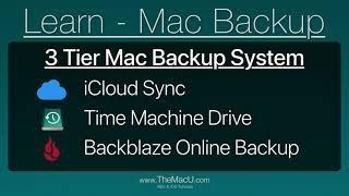 3 Tier Mac Backup System - Keep your files safe!