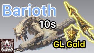 [MHN] Ahh..Luxury  GL Gold vs Barioth 10 star l Monster hunter now