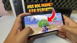 TEST PUBG MOBILE ROG PHONE 7 SETINGAN BURIK (NO GRASS ), MUSUH NGEPRONE GAMPANG KELIATAN?!