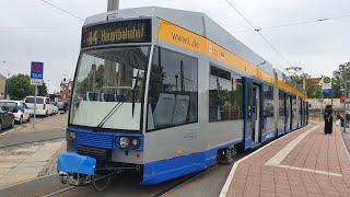 Straßenbahn Leipzig | Mitfahrt auf der Linie 14 von S Plagwitz nach S Plagwitz(komplette Linie)