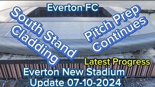 Everton FC New Stadium at Bramley Moore Dock Update 07-10-2024 latest drone footage 4k