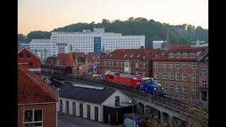 Nordjyske Jernbaners Z70 + MZ 1457 with test freight train - 13-05-2023