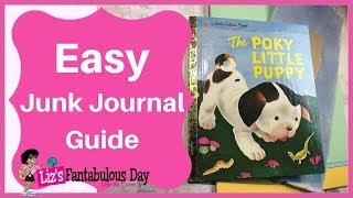 How to Make an Easy Little Golden Book Junk Journal From Start to Finish