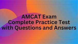 AMCAT English Test - Questions and Answers for the Global Aspiring Minds Computer-Adaptive Test