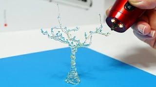 DIY 3D СТЕКЛЯННОЕ ДЕРЕВО! 3D РУЧКА | 3D PEN DIY