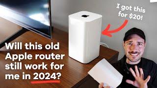 I just moved... can I use an old $20 Apple wifi router for my home in 2024?