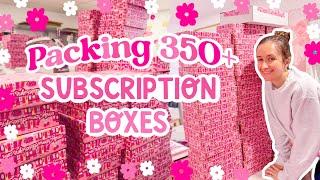 Packing 350+ Subscription Boxes for my Small Business  PRODUCTIVE STUDIO VLOG 