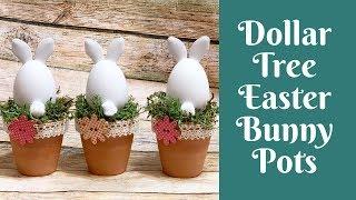 Dollar Tree Easter Crafts: Dollar Tree Easter Bunny Pots