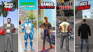 Los Angeles Crimes VS Rope Hero: Vice Town VS Gangs Town Story VS Gangstar Vegas VS Vice Online