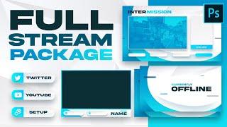 Clean Full Stream Package Design (FREE TEMPLATE) - Tutorial by EdwardDZN