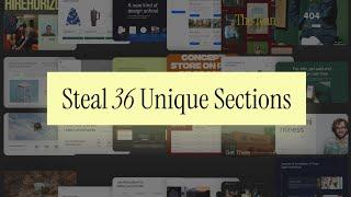 36 Unique Web Design Sections To Copy Today