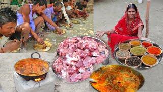 famous chicken curry recipe cooking & eating in village! Traditional chicken curry recipe in village