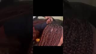 Ginger knotless braids, so satisfying  #shorts #braids #hair #howto #knotlessbraids #trending