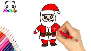 Малюємо Санта Клауса. Як намалювати Миколая. Дід Мороз. How to draw a Santa Claus