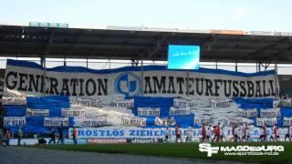 Choreografie 1. FC MAGDEBURG - Energie Cottbus II 1:1 (1:0) - www.sportfotos-md.de