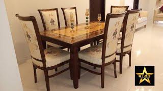 Dining table design top 50+ | wooden dining and six chairs| glass top | marble top|