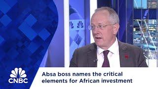 Absa boss names the critical elements for African investment