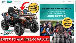 CFMOTO ATV CFORCE SPEED STICKERS GIVEAWAY CONTEST SUBSCRIBE TO WIN