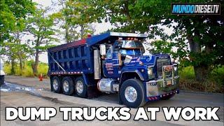 Dump Trucks at work