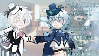 Fontaine react to Furina's brother as Nikolai Gogol ||Genshin impact x BSD||