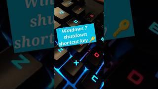 shutdown shortcut key  | how to shutdown windows 7 || #shorts #viral #pc  #youtubeshorts #topshorts