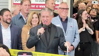 Bruce Buffer announces the grand opening of the Costco in Napa, CA.