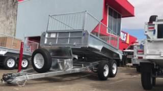 10x5 Hydraulic Tipper Trailer in action!