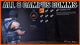 The Division 2 All Campus Comms Locations (Division 2 Comms Collectibles)