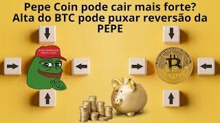 Pepe Coin #PEPE se o mercado não subir forte ela pode deixar um padrão vendedor, e cair mais forte!