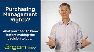 What are Management Rights? | Legal Advice from a Sunshine Coast Commercial Lawyer | Argon Law