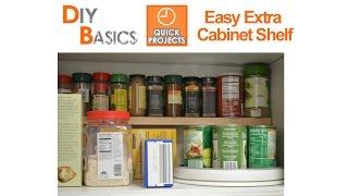 Small Kitchen Ideas: add an extra shelf in your cupboards in minutes