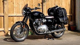 Triumph bonneville T120, ONE BAG CAMPING? Luggage solution from scotland!