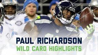 Paul Richardson Makes 3 Amazing Catches in Seahawks Victory! | NFL Wild Card Player Highlights