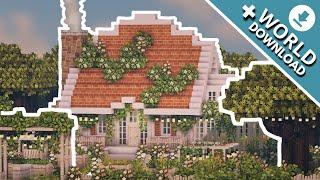 Speed Build【Cottagecore House with a Greenhouse】+ DOWNLOADMinecraft CIT Resource Packs