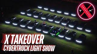 The WORLD's LARGEST CYBERTRUCK Light Show at the X Takeover