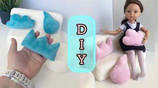 Doll pillow with your own hands. How to quickly and easily sew pillows cloud, crown, drop.