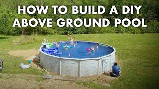 DIY ️️  Above Ground Pool Kit Build | From Start To Finish! 