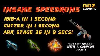 Insane stage 36 speed runs! Cutter killed with a common AKM! - [D.O.Z. Survival]
