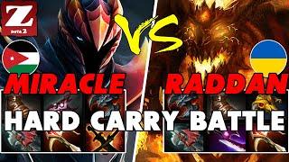 MIRACLE (DRAGON KNIGHT) vs RADDAN (SHADOW FIEND) - Battle Of Hard Carry Dota 2 Players - Z Dota 2