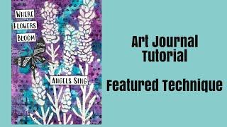 Mixed Media Art Journal Tutorial- DIY Modeling Paste Embellishments