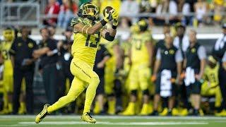 Oregon's Devon Allen Hurdles Over Virginia