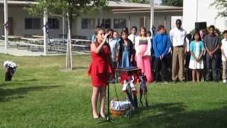 US Pledge of Allegiance and National Anthem by Cayleigh