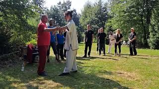 Taijiquan Seminar im Shaolin Temple Europe mit Sifu Jürgen Meyer und Shi Heng Zuan: Tui Shou