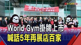 運動休閒股迎重量級新兵! World Gym世界健身-KY掛牌上市 喊話5年再展店百家｜非凡財經新聞｜20240124