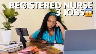 REGISTERED NURSE: I WORK THREE JOBS| MY NURSING PAYCHECKS| REGISTERED NURSE SALARY| RN