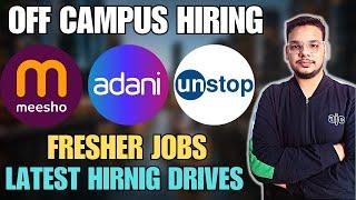 Latest OFF Campus Job Drives | 2025 , 2024 , 2023 Batch Hiring | Fresher Jobs | New IT Hirings