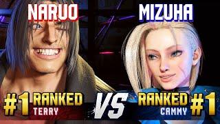 SF6 ▰ NARUO (#1 Ranked Terry) vs MIZUHA (#1 Ranked Cammy) ▰ High Level Gameplay