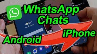 2025 WhatsApp Chat Transfer from Android to iPhone 16 Pro Max using the new Move to iOS 100% FREE