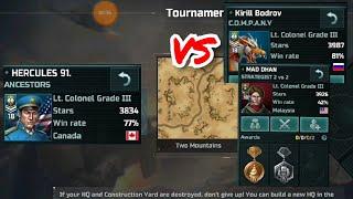 Art of war 3 - HERCULES 91 vs Kirill Bodrov & MAD DHAN - Tournament - aow3