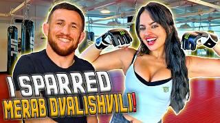 Merab Dvalishvili teaches Nina Drama how to fight + self-defense class | UFC 311